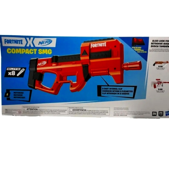 Hasbro Nerf F4106 Fortnite Compact SMG Motorized Elite Dart Blaster NIB - Picture 4 of 4